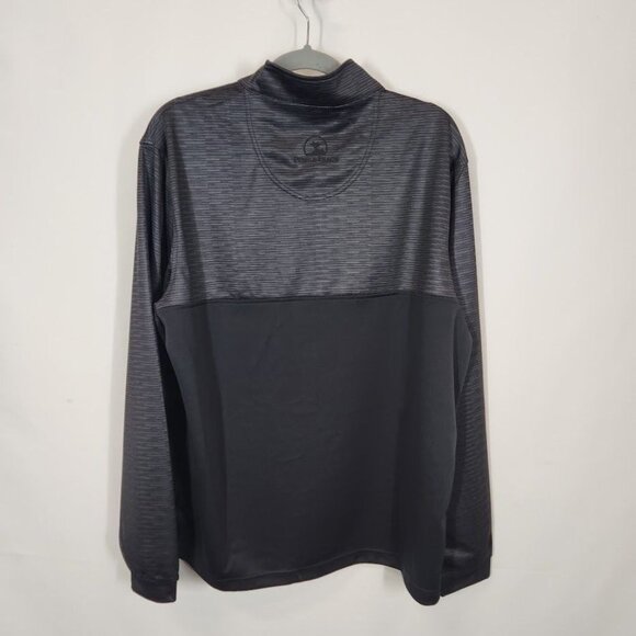 NWT Pebble Beach Men's Quarter Zip Pullover in Black Size Large - Picture 3 of 8